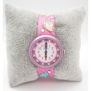 Women Flik Flak Swiss Quartz WR Analog 31mm Dial Causal Round Watch (G487)